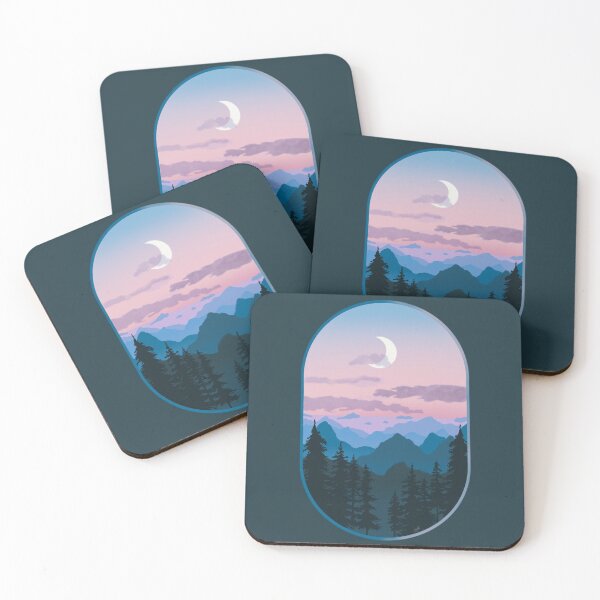 Item preview, View From the Window - Moonlit Mountains  // Digital Art designed and sold by creativebakergb.