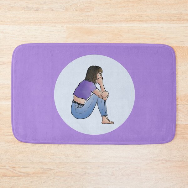 Item preview, thinking girl (with purple background) designed and sold by giuliacreation.