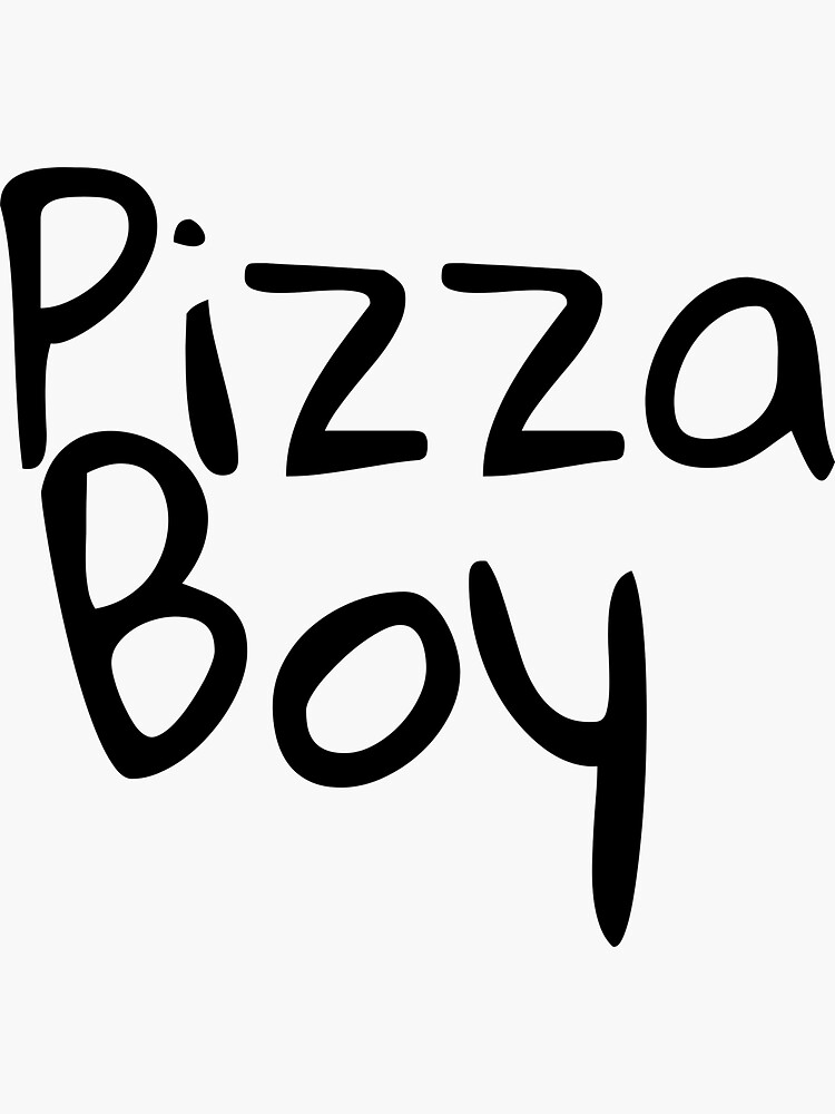 "Pizza Boy" Sticker for Sale by catchyphase Redbubble