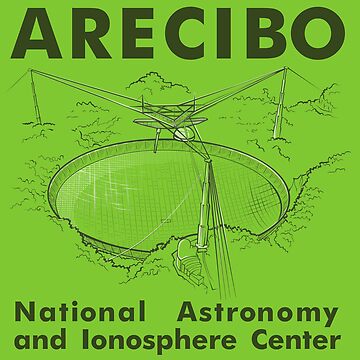 Artwork thumbnail, Arecibo Radio telescope (*for light coloured shirts only*) by ARover