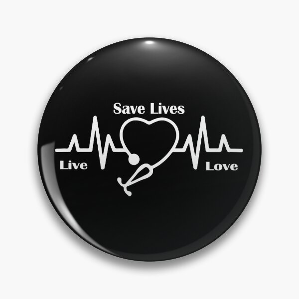 Item preview, Live Love Save Lives Proud Nurse Nursing Heartbeat Nurse designed and sold by Ojoe studio.