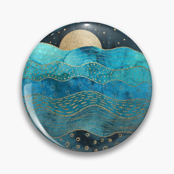 Item preview, Oceanic Night Sunset Blues designed and sold by maryedenoa.