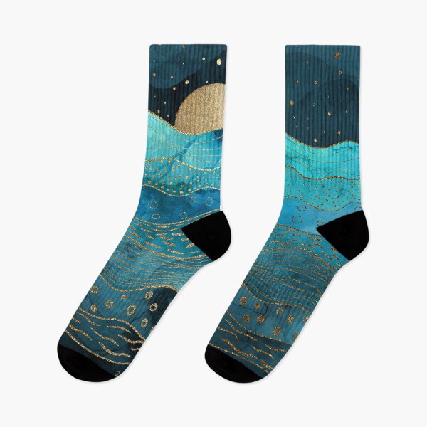 Item preview, Oceanic Night Sunset Blues designed and sold by maryedenoa.
