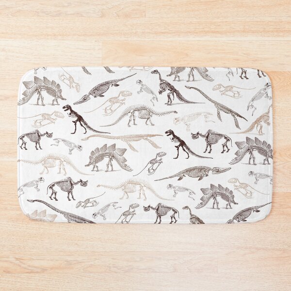 Item preview, Brown and beige dinosaur skeleton fossils pattern designed and sold by CynthiaGraphics.