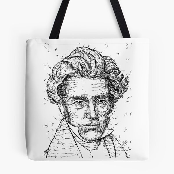 Item preview, SOREN KIERKEGAARD ink portrait .1 designed and sold by lautir.