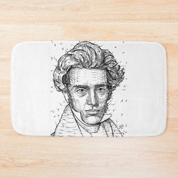 Item preview, SOREN KIERKEGAARD ink portrait .1 designed and sold by lautir.