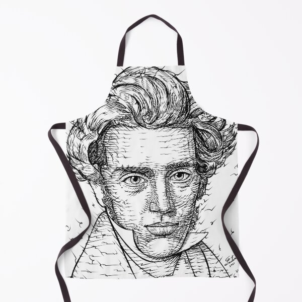 Item preview, SOREN KIERKEGAARD ink portrait .1 designed and sold by lautir.