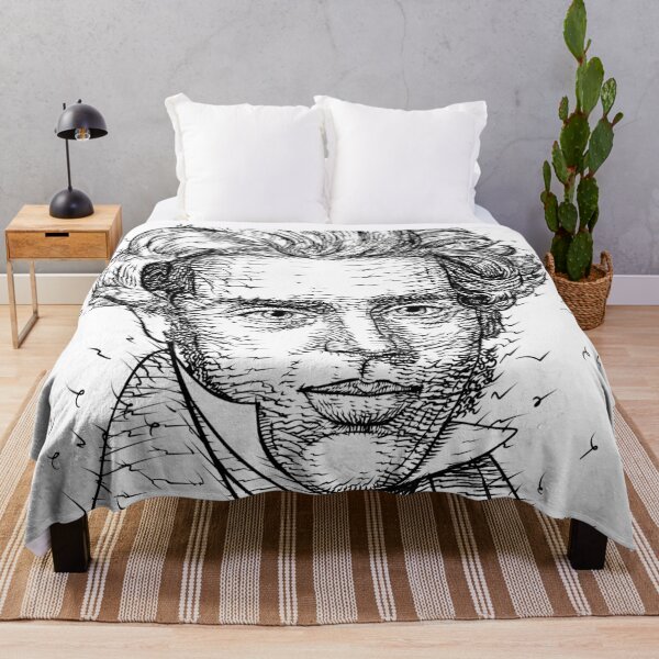 Item preview, SOREN KIERKEGAARD ink portrait .1 designed and sold by lautir.