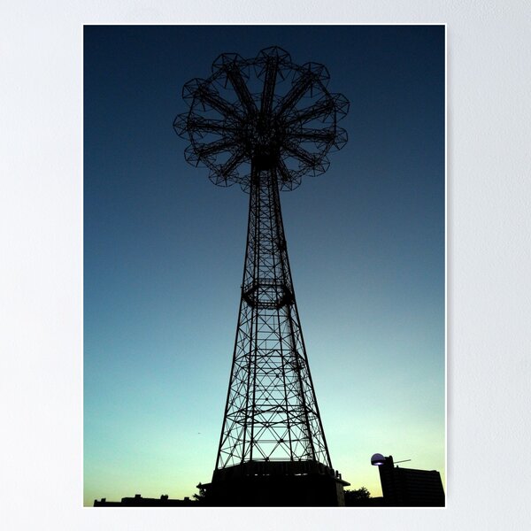 Item preview, Parachute Drop - Coney Island designed and sold by Amanda Vontobel Photography/Random Fandom Stuff.