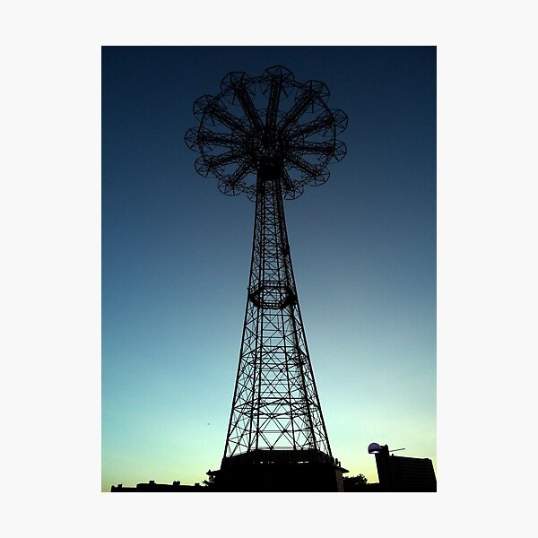 Item preview, Parachute Drop - Coney Island designed and sold by Amanda Vontobel Photography/Random Fandom Stuff.