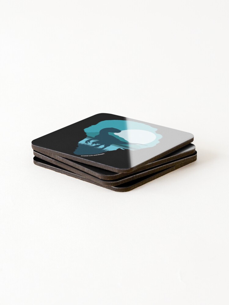 Thumbnail 4 of 5, Coasters (Set of 4), Blue Raptor designed and sold by Tridev-Designs.