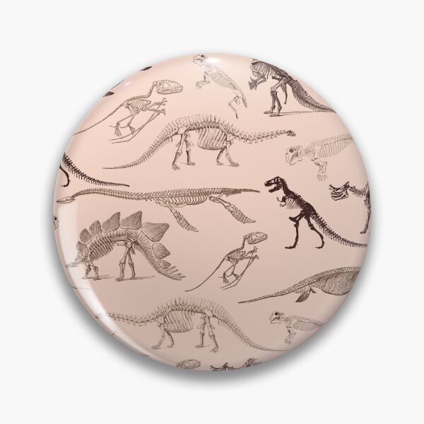 Item preview, Beige and brown dinosaur skeleton fossils pattern designed and sold by CynthiaGraphics.