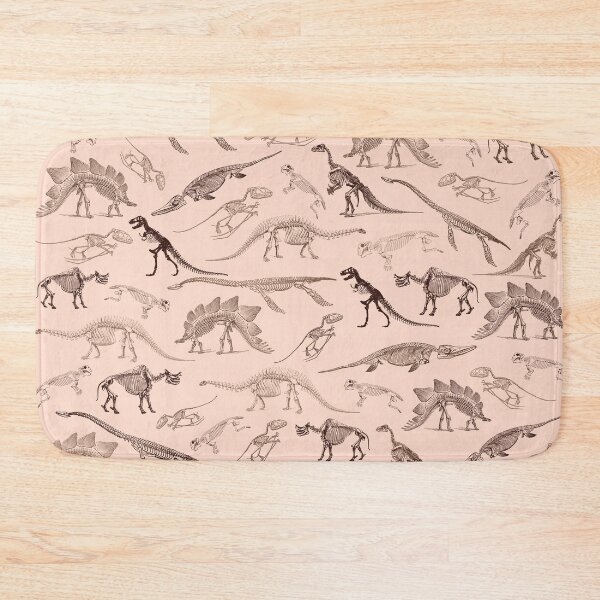 Item preview, Beige and brown dinosaur skeleton fossils pattern designed and sold by CynthiaGraphics.