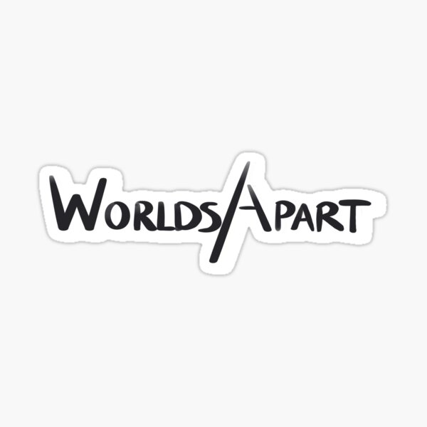 Worlds Apart logo - full Sticker