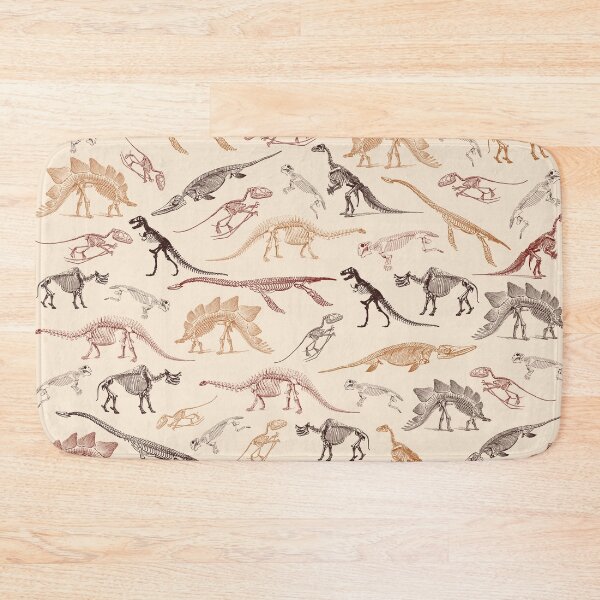 Item preview, Colorful dinosaur skeleton fossils pattern designed and sold by CynthiaGraphics.