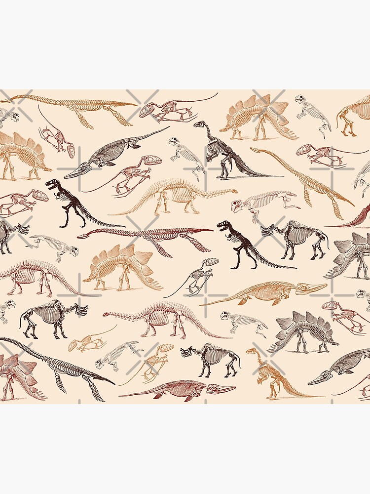 Dinosaurs high quality With Brightly Colored Skeletons Quilt