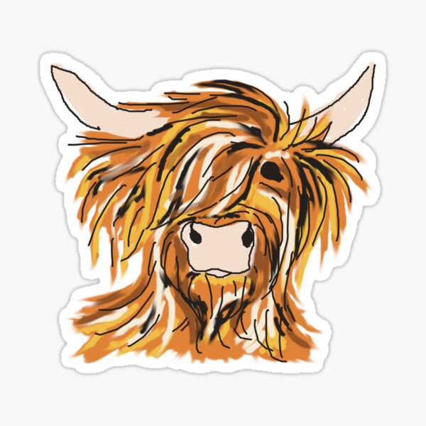 Item preview, Highland Coo // Highland Coo designed and sold by Lunaticrafts.