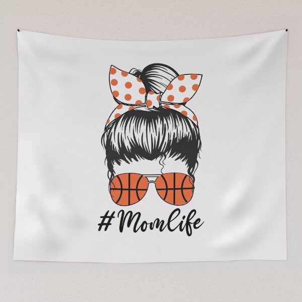 Artikelvorschau, Basketball Mutter Leben lustige unordentliche Brötchen Schädel Muttertag Frauen entworfen und verkauft von clothesy7.