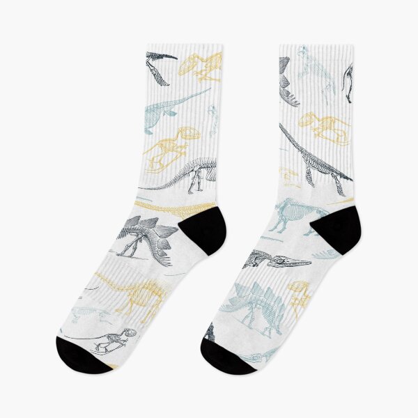 Item preview, Colorful yellow and green dinosaur skeleton fossils pattern designed and sold by CynthiaGraphics.