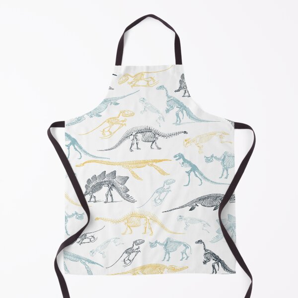 Item preview, Colorful yellow and green dinosaur skeleton fossils pattern designed and sold by CynthiaGraphics.