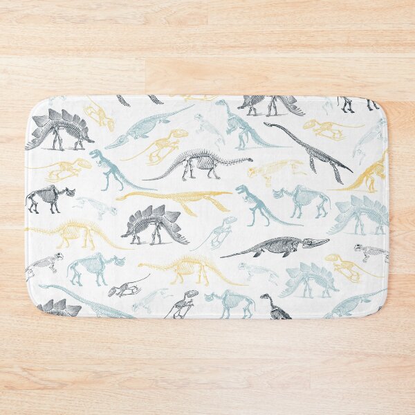 Item preview, Colorful yellow and green dinosaur skeleton fossils pattern designed and sold by CynthiaGraphics.