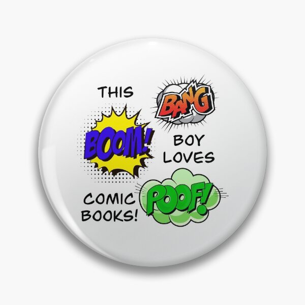 Item preview, This Boy Loves Comic Books! (on White) designed and sold by epinkb.