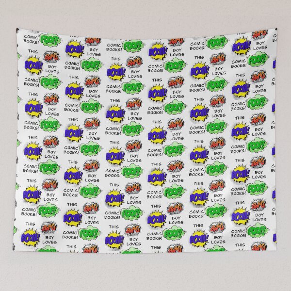 Item preview, This Boy Loves Comic Books! (on White) designed and sold by epinkb.