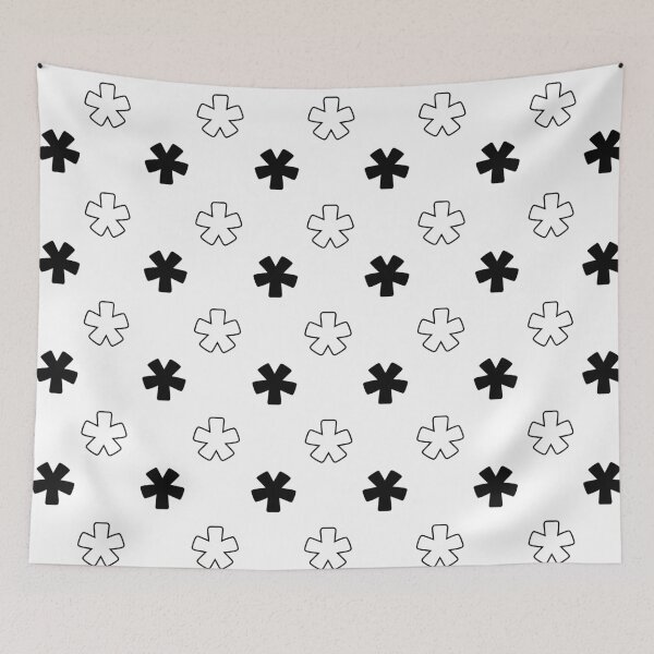 Item preview, Black and white asterisks designed and sold by Laura-Arbol.