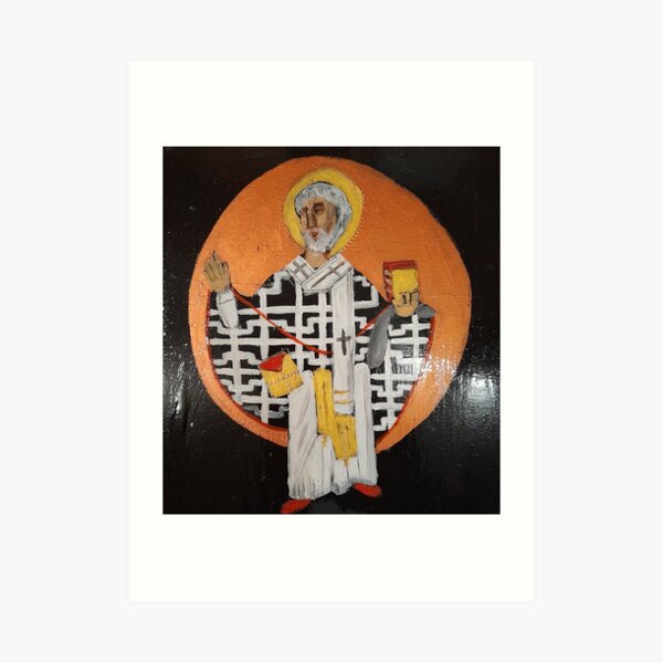 SAINT NICHOLAS ICON Art Print