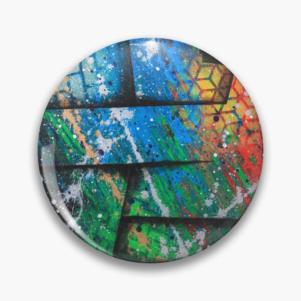 Item preview, INFINITY WAR Bold Vivid Colourful Space Red Blue Green Yellow Purple Black 3D Abstract Painting designed and sold by Alistair Coull.