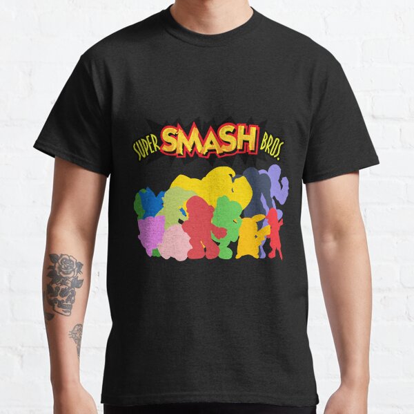 Super Smash Bros. 64 All Characters Silhouettes Classic T-Shirt