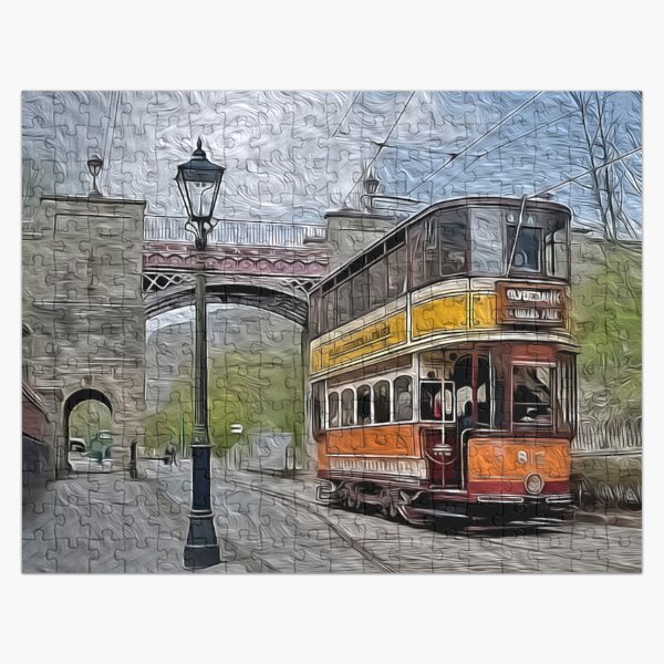 Aperçu de l'œuvre Nostalgique Glasgow Tram Art numérique créée et vendue par David Elder.