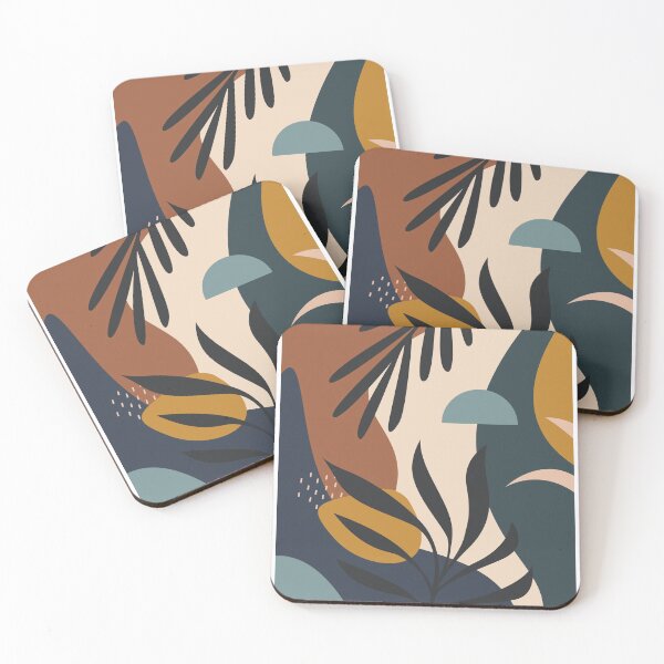 Item preview, Abstract Art Terra Cotta - Tropical Leaf 03 designed and sold by Teeline.