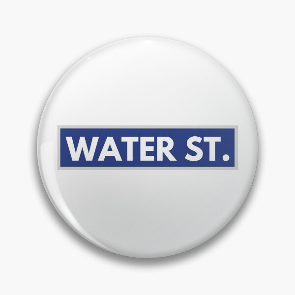 Item preview, blue water street sign designed and sold by kaelinmeicher.