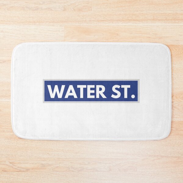Item preview, blue water street sign designed and sold by kaelinmeicher.