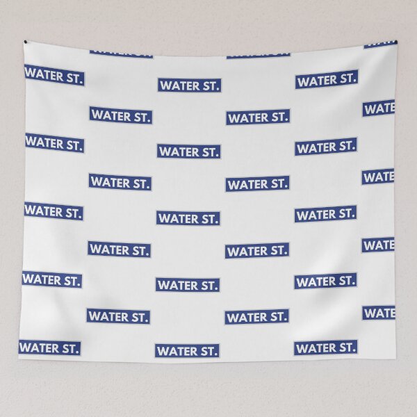 Item preview, blue water street sign designed and sold by kaelinmeicher.