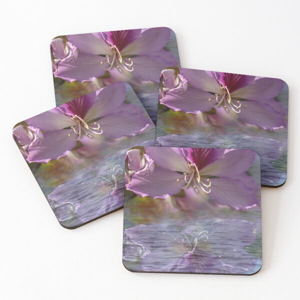 Item preview, Bauhinia purple Orchid reflection designed and sold by Zina Stromberg.