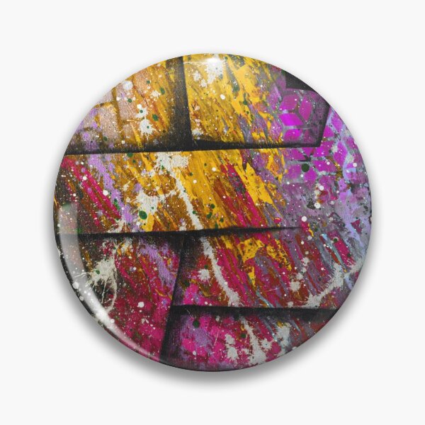 Item preview, INFINITY WAR 2 Bold Vivid Colourful Space Yellow Pink Purple Lilac Silver Black 3D Abstract Painting designed and sold by Alistair Coull.