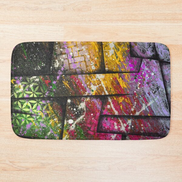 Item preview, INFINITY WAR 2 Bold Vivid Colourful Space Yellow Pink Purple Lilac Silver Black 3D Abstract Painting designed and sold by Alistair Coull.