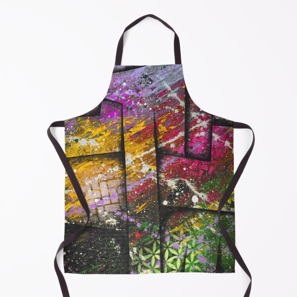 Item preview, INFINITY WAR 2 Bold Vivid Colourful Space Yellow Pink Purple Lilac Silver Black 3D Abstract Painting designed and sold by Alistair Coull.