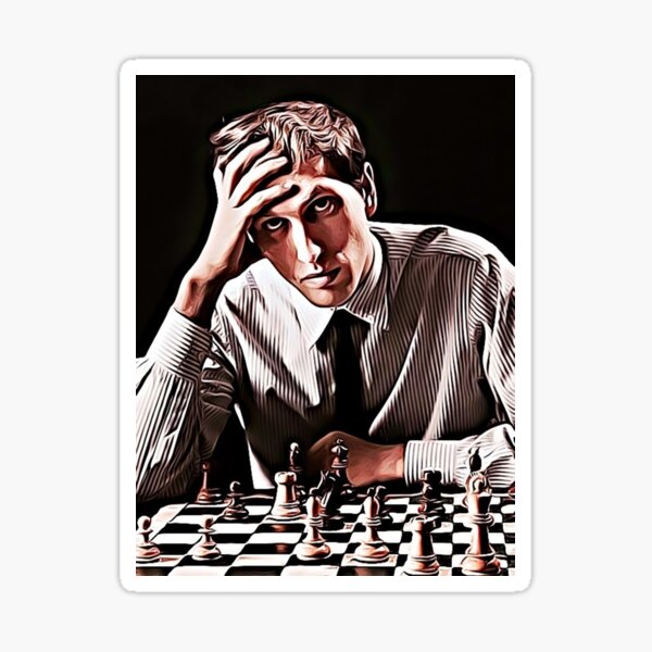 Bobby Fischer Immortal "Artwork" Sticker