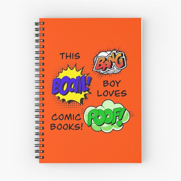 Item preview, This Boy Loves Comic Books! (on Orange) designed and sold by epinkb.