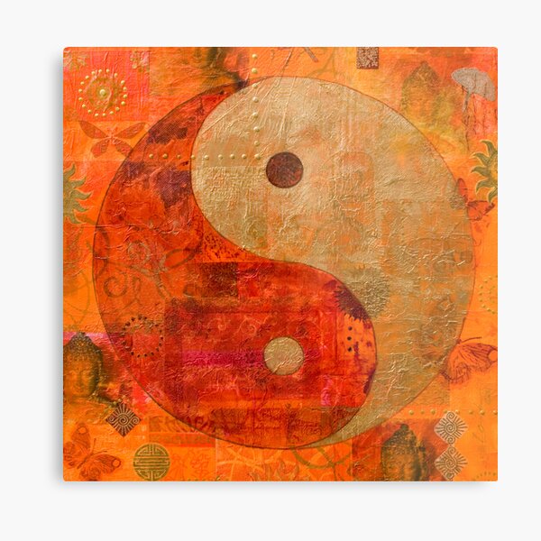 Yin and Yang Metal Print