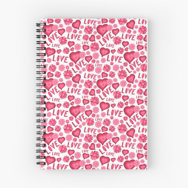 Item preview, Love and flowers Pattern - Pink and White designed and sold by Squarebird.