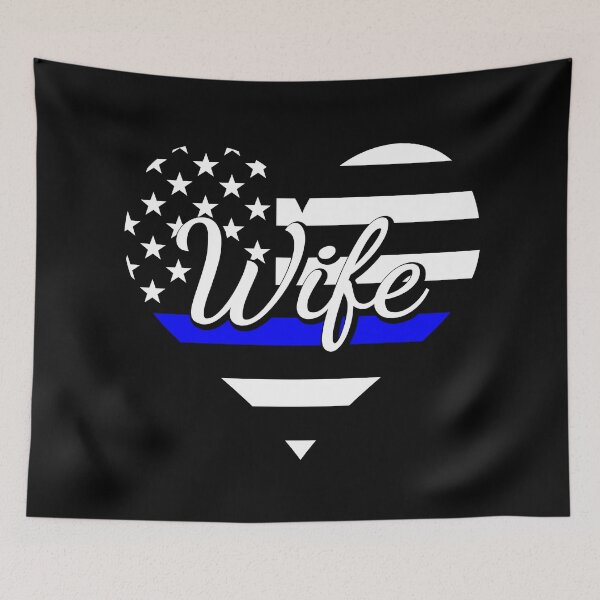 Item preview, Police Wife Blue Line designed and sold by TraceysTreasure.