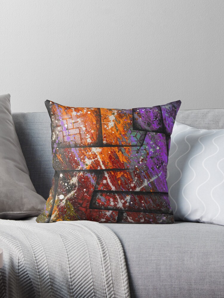 Purple and red online throw pillows