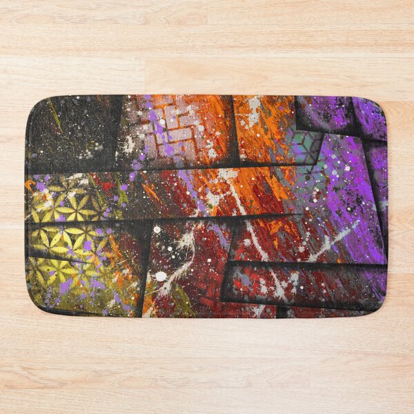 Item preview, INFINITY WAR 3 Bold Vivid Colourful Space Orange Yellow Purple Blue Red Black 3D Abstract Painting designed and sold by Alistair Coull.