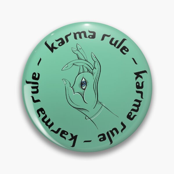 Item preview, Karma Rule - All Seeing Meditation Eye - Mint Green designed and sold by NoMatterLab.