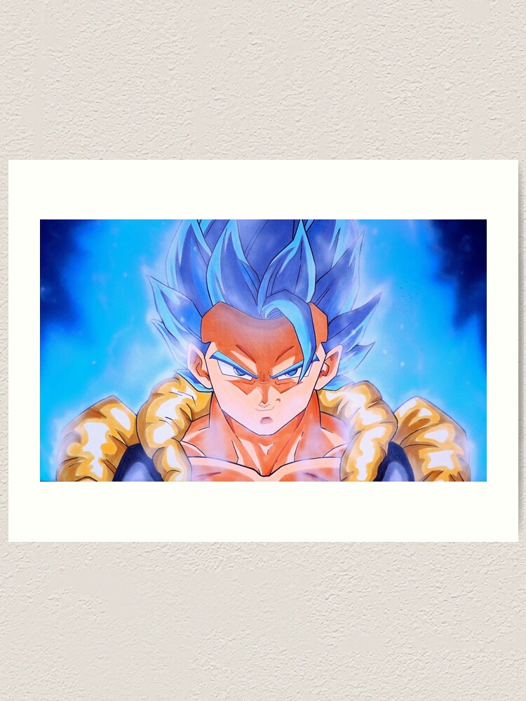 GOGETA SSJ BLUE Fan Art Print 