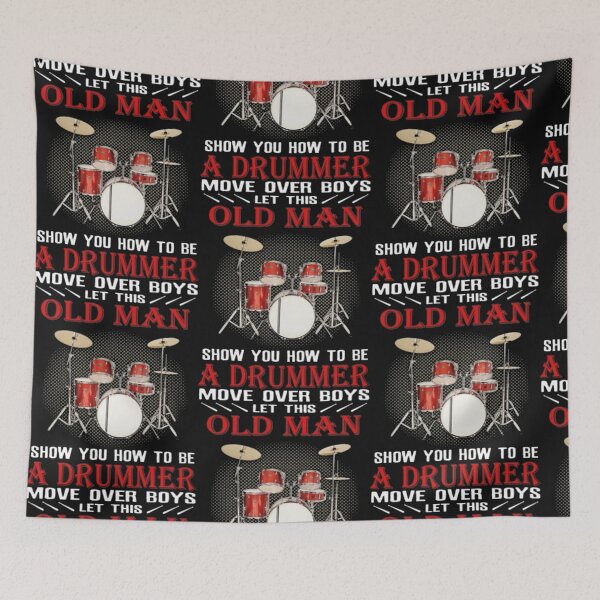 Item preview, old man drummer designed and sold by bunngu2020.